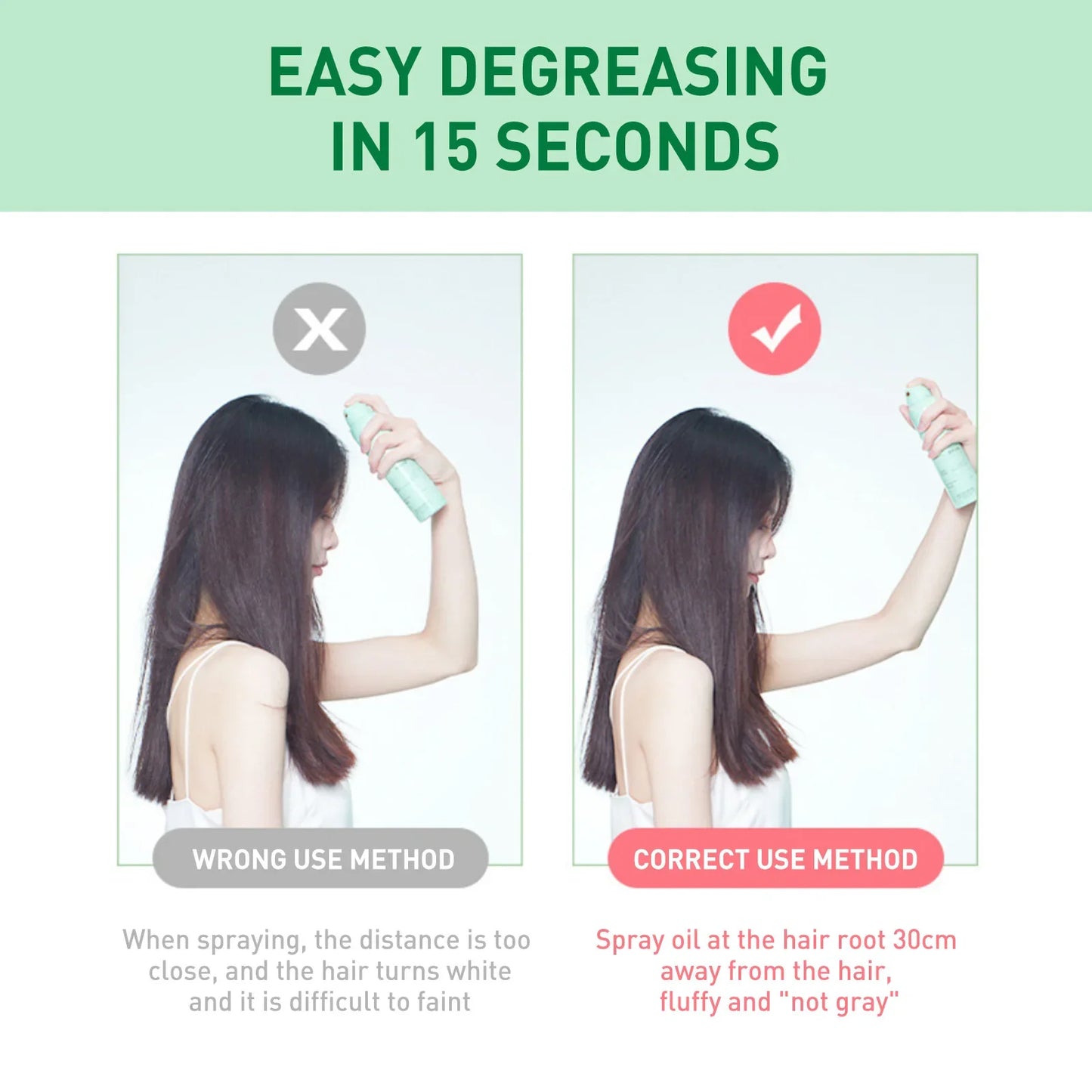 Laca para el cabello esponjosa con control de grasa