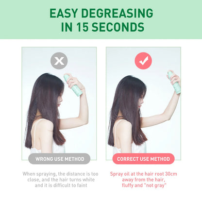 Laca para el cabello esponjosa con control de grasa