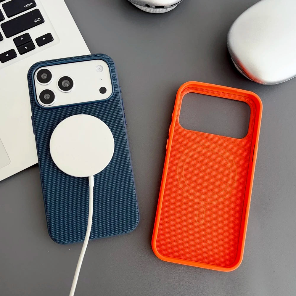 Magnetic Tech Woven Case For iPhone Cover
