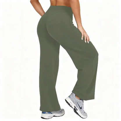 Plus Size Yoga Wide-leg Stretchy Sport Pants