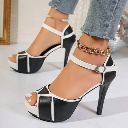 Fish Mouth Platform High Heels Shoes