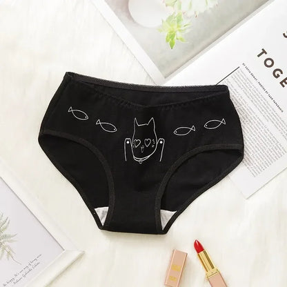 5Pcs/set Cotton Cartoon Cute Short Soft Underpants Sexy Lingerie M-XL