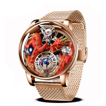 Diamond Tourbillion Top Brand Luxury Astronomia Quartz waterproof Watch