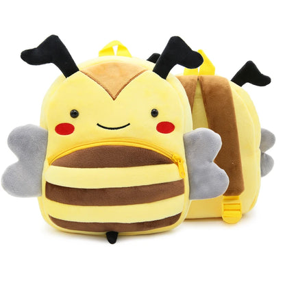 Cartoon cute plush animal backpack school