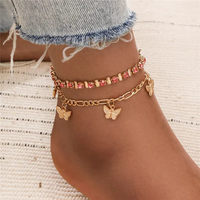 Modyle Rhinestone Chain  Bracelet