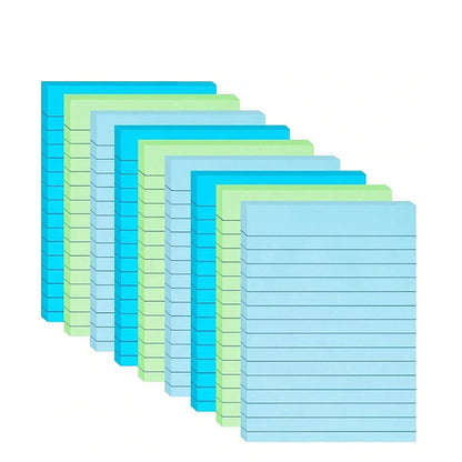 Large Lined Fluorescent Sticky Notes  Memo Pads