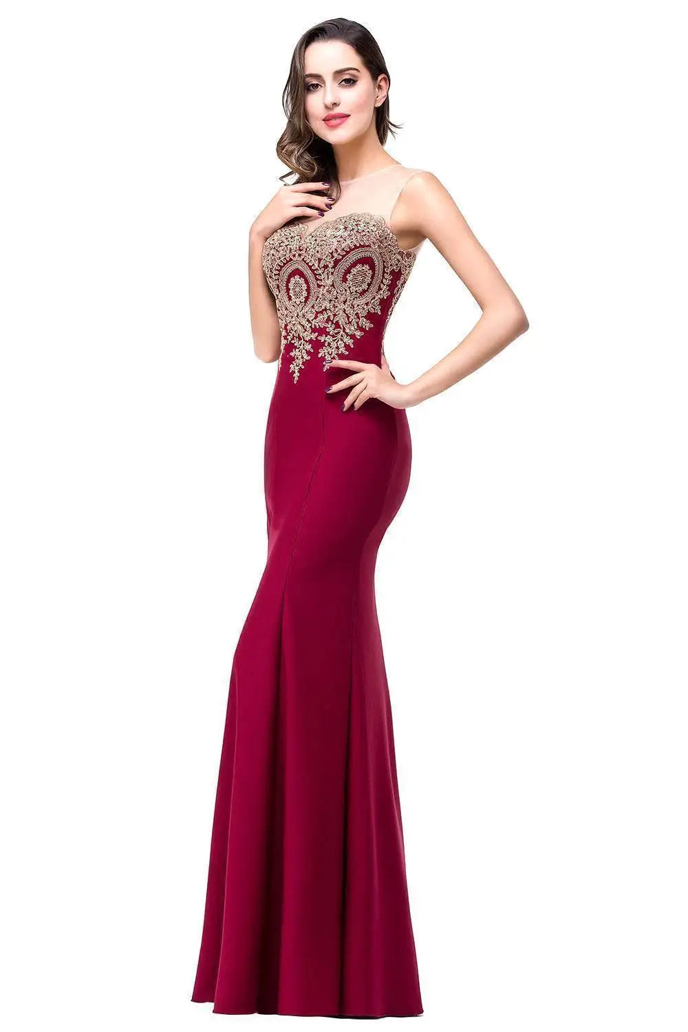 Elegant Mermaid Sweetheart Illusion Dress