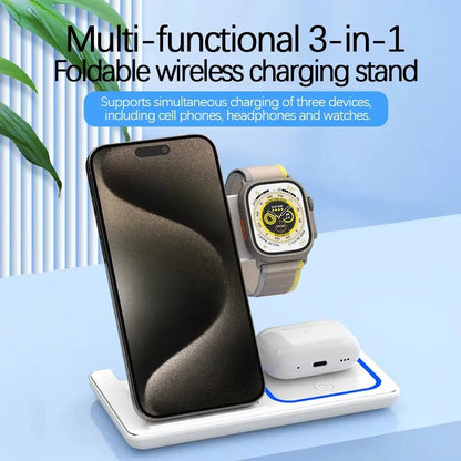 Foldable Phone Wireless Charger Station For iPhone
