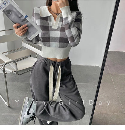 Autumn Vintage Knitting Long Sleeve Pullover Sweaters