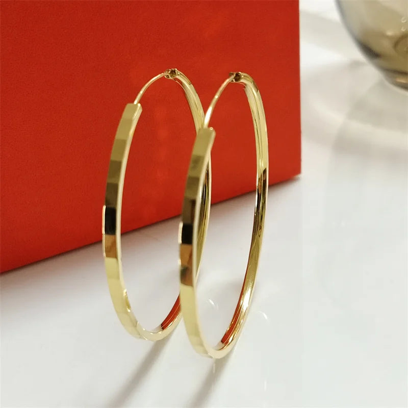 Senlissi 18K Gold Plated Hoop Earrings