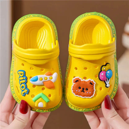Soft Anti-Skid Cartoon DIY Beach Slippers