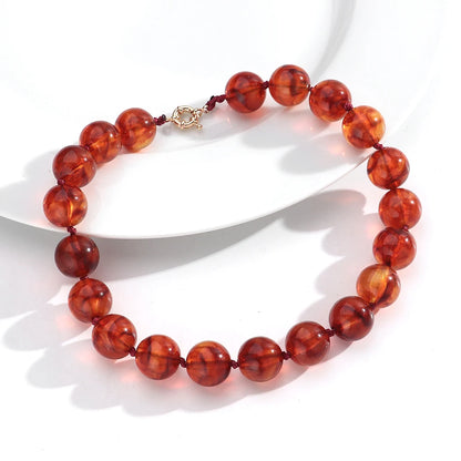 Bohemian Style Handmade Beaded Necklace Jewelry