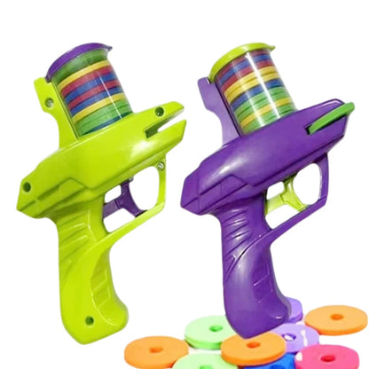 Foam Disc Launcher Flying Disc Handheld Shooter