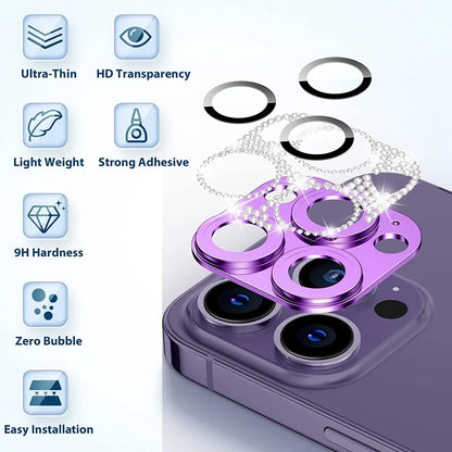 Diamond Camera Lens Protector Metal Lens Protection For IPhone