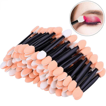 100Pcs/ Bag Portable Eyeshadow Small Double Sponge