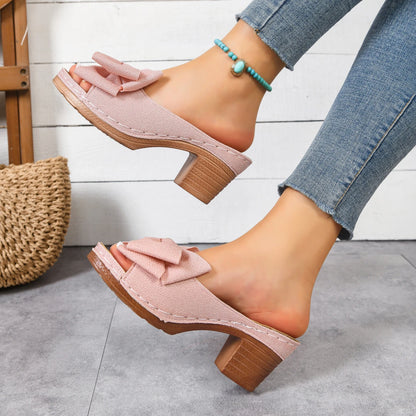 Lightweight Square Heel Anti-slip Slippers