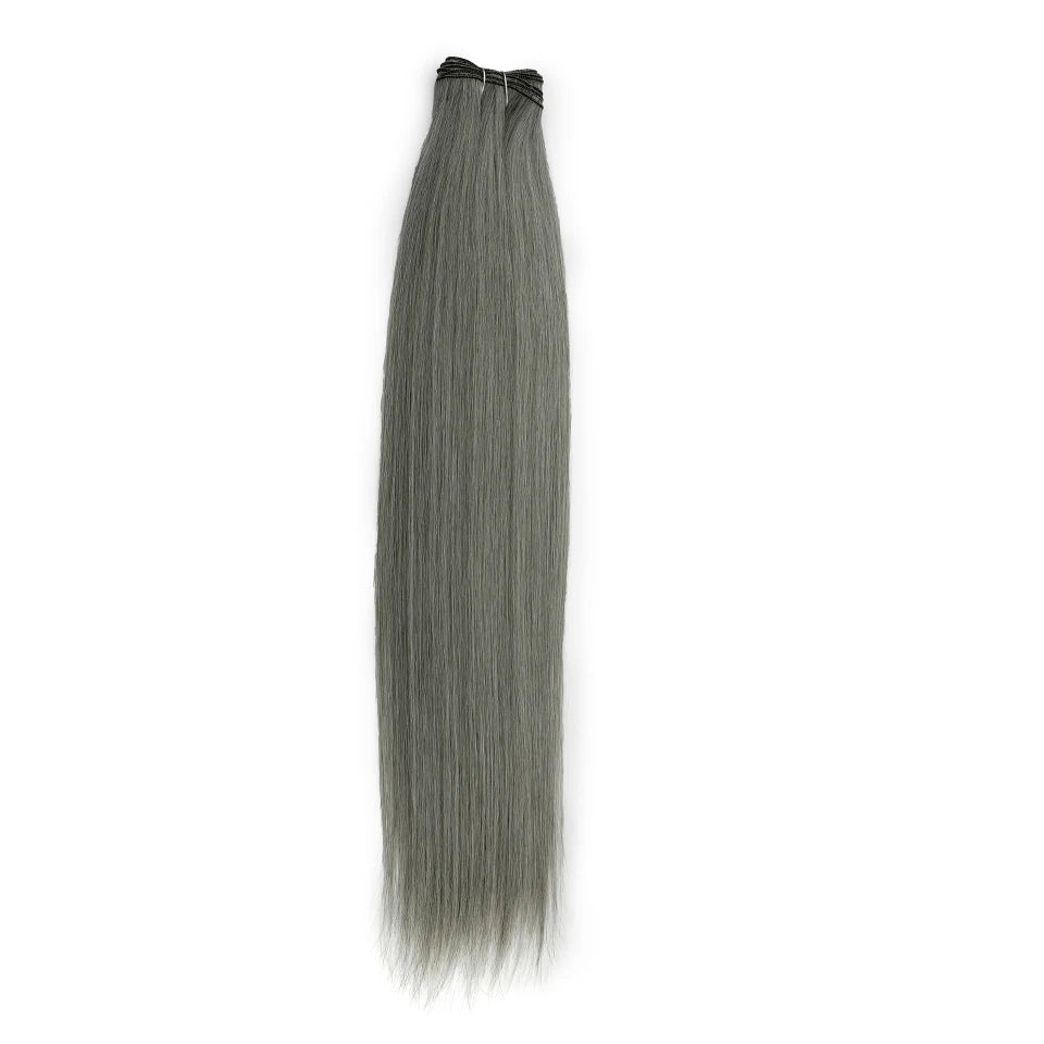 Bone Straight Hair Extensions Brown Color