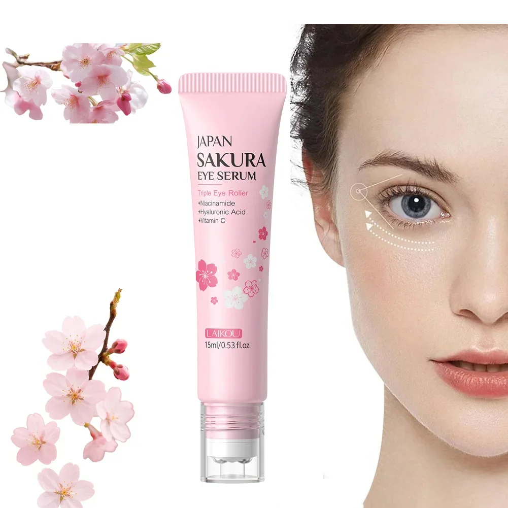 LAIKOU Sakura Eye Serum Roller Massage