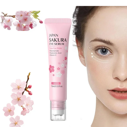 LAIKOU Sakura Eye Serum Roller Massage