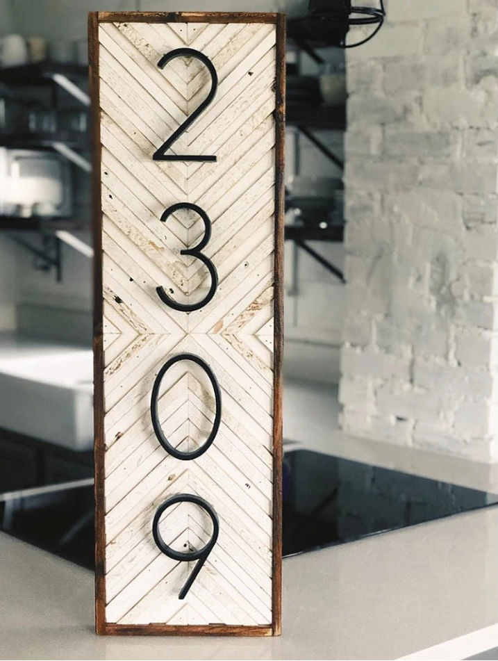 125mm Floating House Number Outdoor