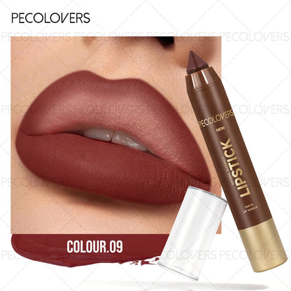 Winter Reddish Brown Lip Liner Pencil Matte Velvet Long-Wearing Makeup