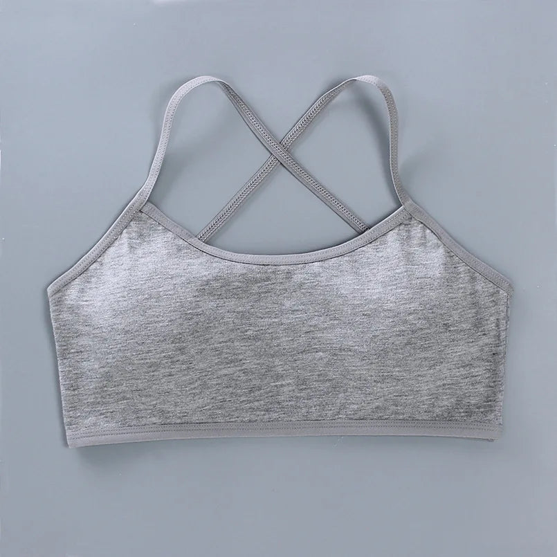 1pc Teenage Girls Tops Cotton Soft Underwear
