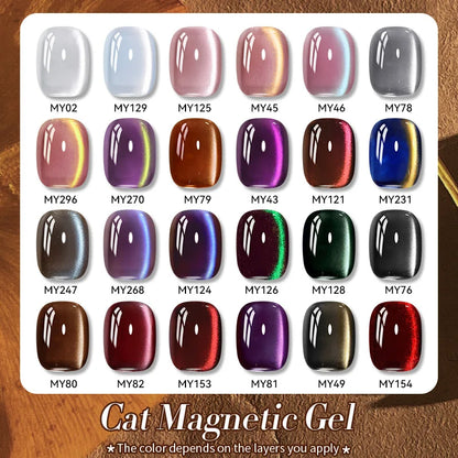 10ml Brown Purple Black Red Cat Magnetic Gel Polish Manicure Soak Off