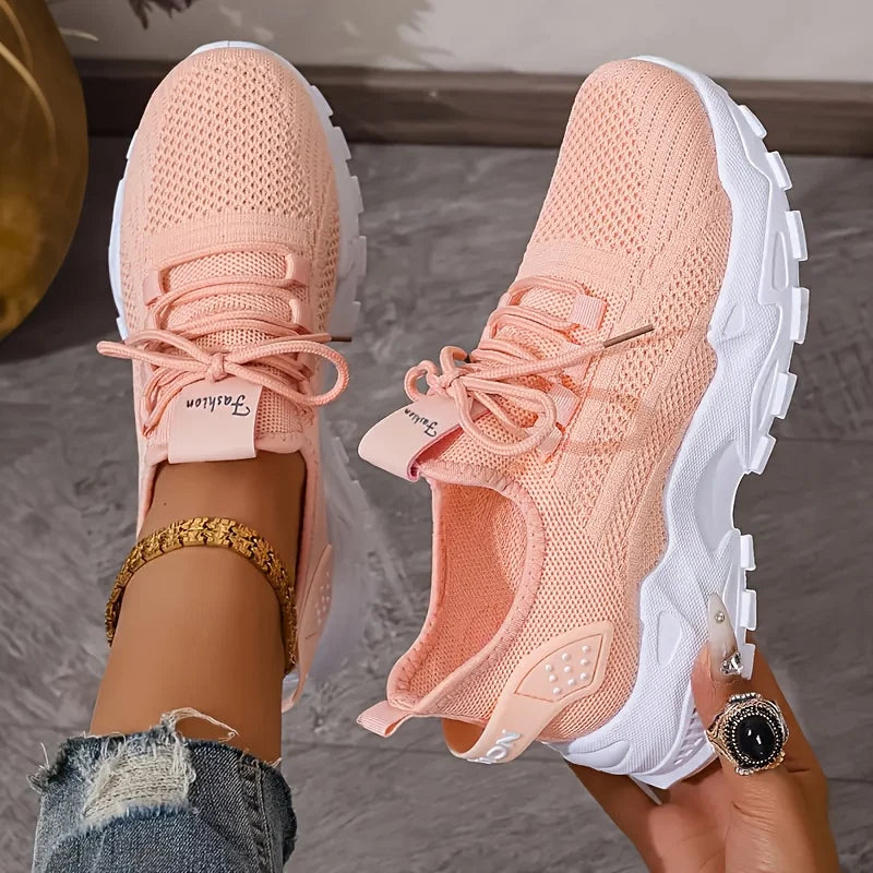 Breathable Knit Walking Sneakers
