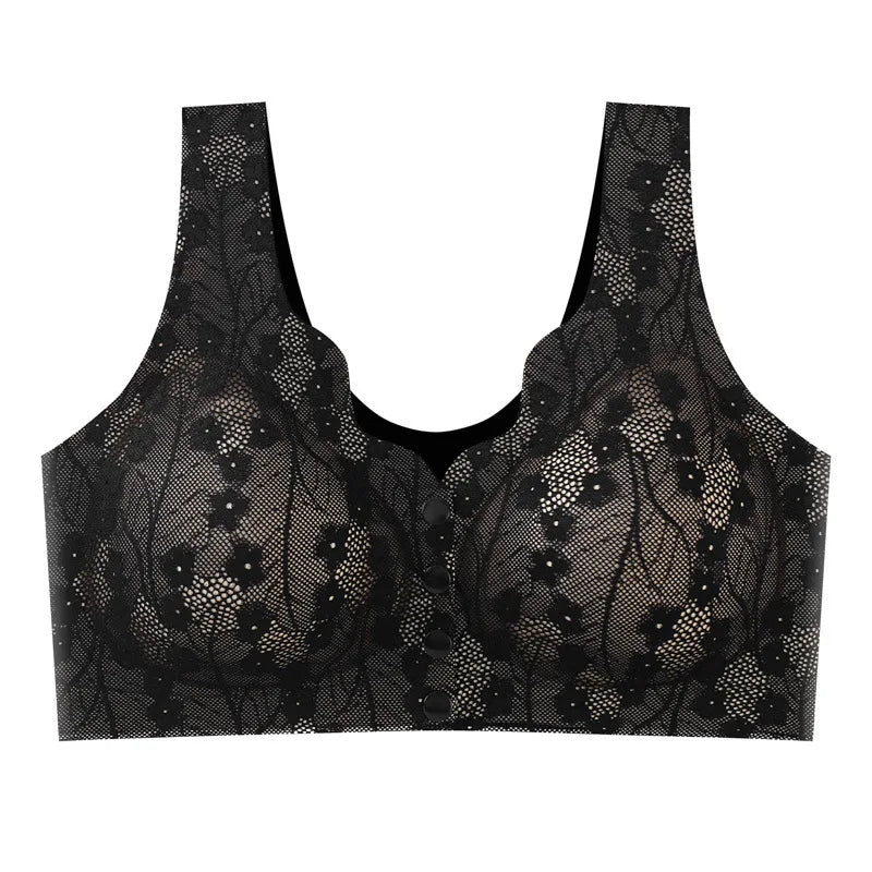 Mom Bra Large Size Front Buttons Bra