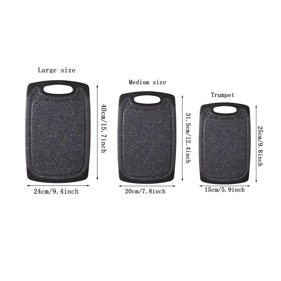1/3PCS kitchen household imitation marble cutting board
