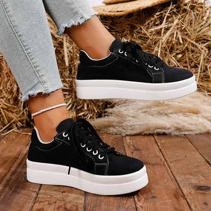 Casual Lace Up Platform Tennis Sport Sneakers