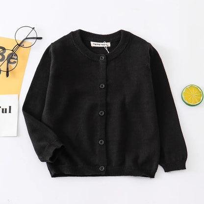 100Cotton Girls Knitting Cardigans Kids Sweater Toddler