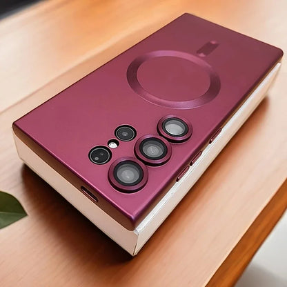Luxury Magnetic Wireless Charging Case For Samsung Galaxy Soft Phone Cover