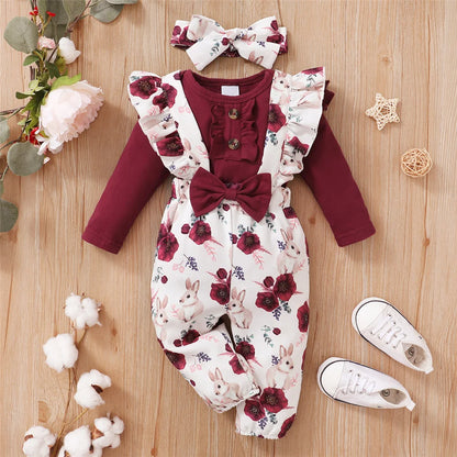 0-24 Months Newborn Baby Girl 3PCS Set