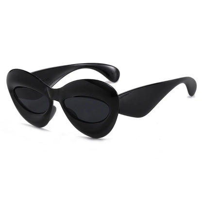 Unique Candy Color Sexy Lip Y2k Punk Hip Hop Sunglasses