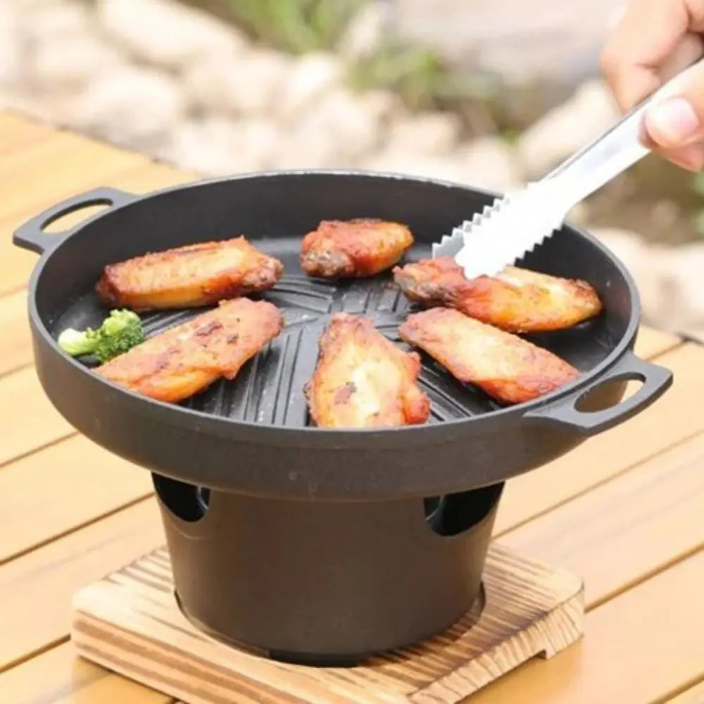 Detachable Japanese Alcohol Stove Korean Portable Non-stick Mini Barbecue Stove