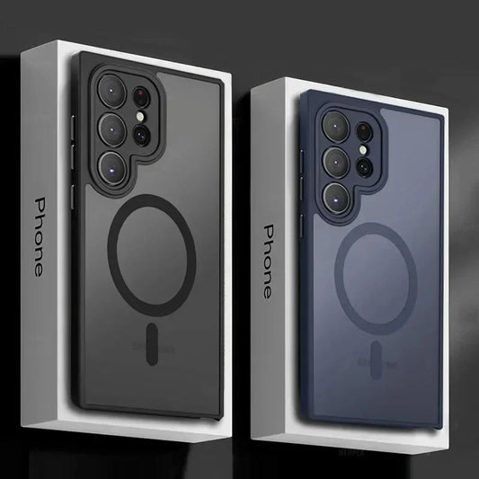 Magnetic Luxury Matte Phone Case Cover