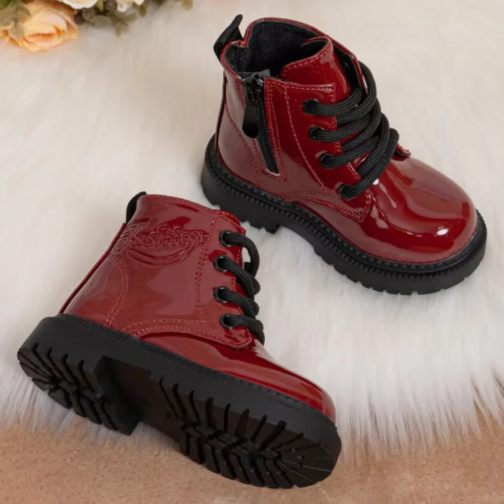 Waterproof PU Leather Toddler Boots