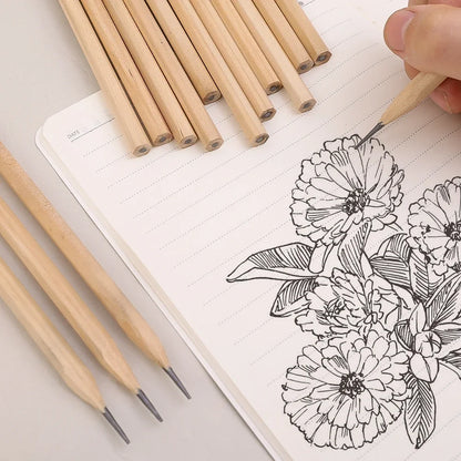 HB Natural Hexagon Wooden Lead Pencils Student Stationary