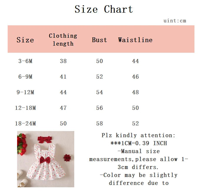 0-24 Months Small floral Ruffle edge sleeveless Dress