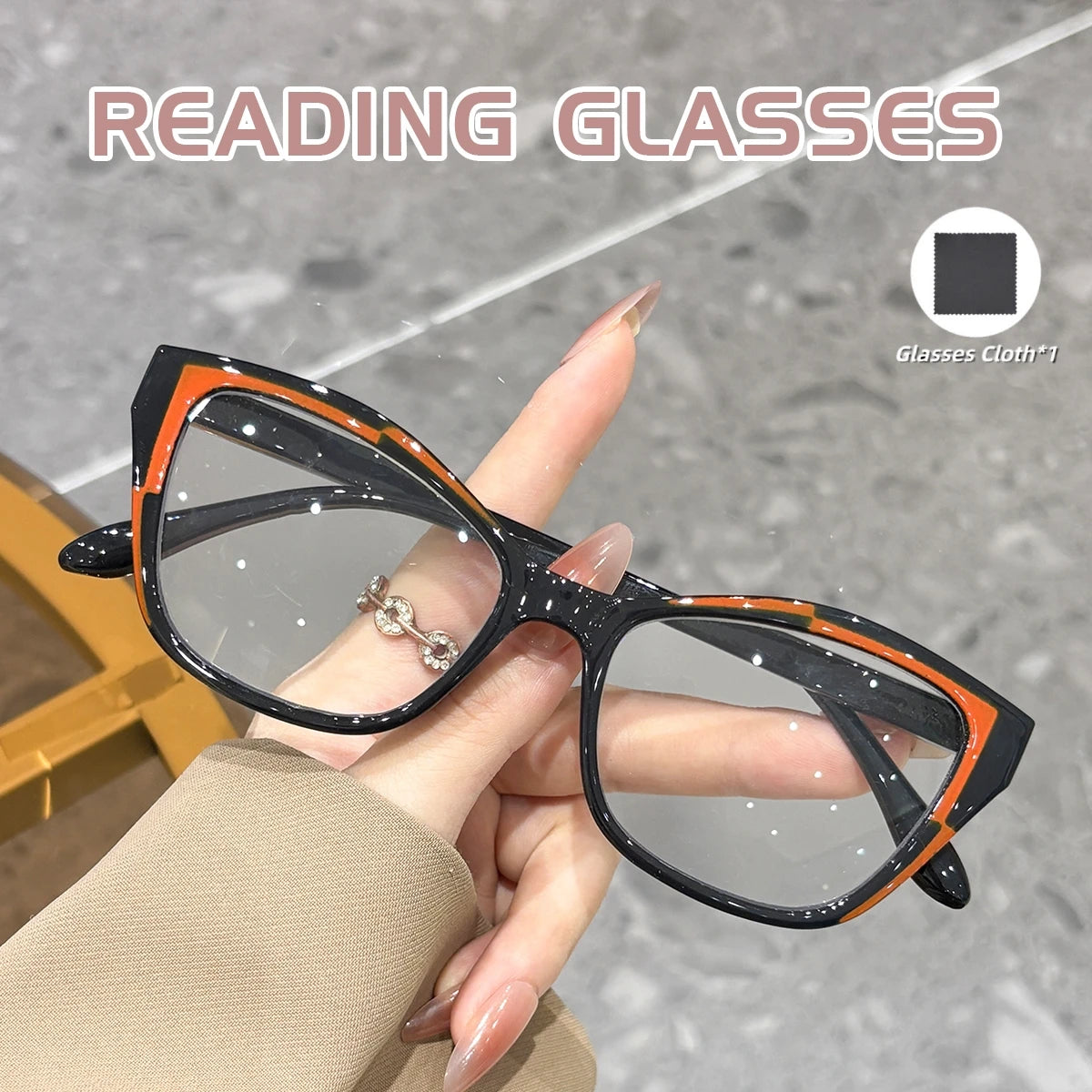 Cat Eye Reading Anti-blue Light Blocking Blue Light Readers Eyeglasses