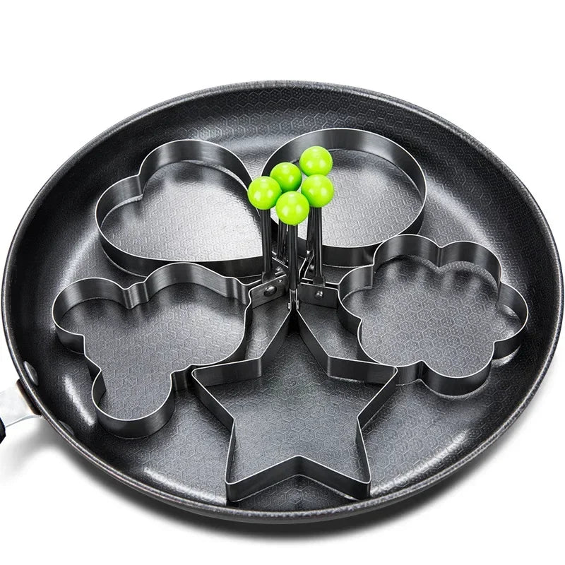 Stainless Steel Fried Egg Mold Heart Pancake Maker
