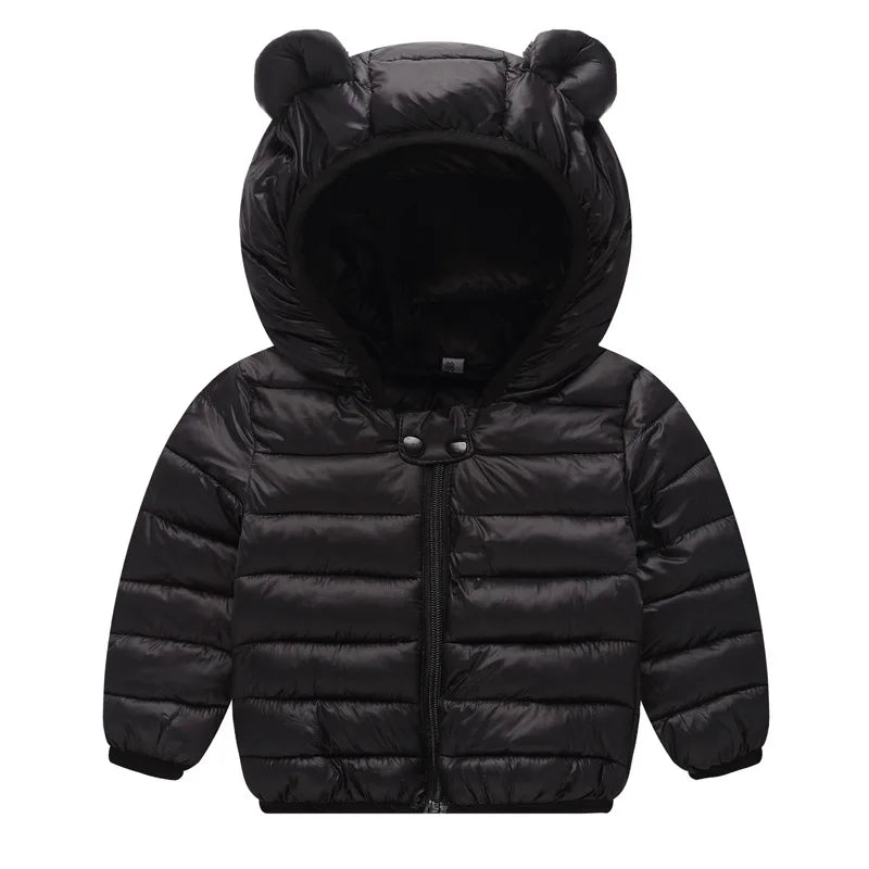 Boys Girls Thick Winter Kids Padded Fleece Warm Cashmere Snowsuit Coats