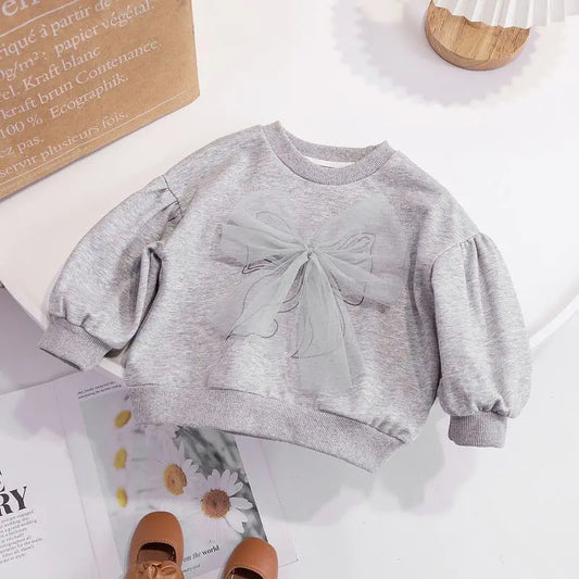 Cute Bow-Knot Pullover Sweatshirt Spring and Autumn Hoodies