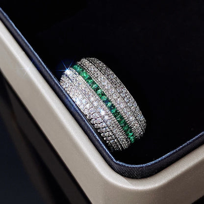 Huitan Luxury Cubic Zirconia Promise Rings