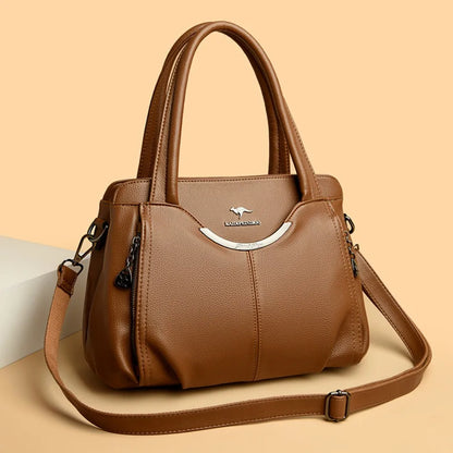Luxury Soft Leather Crossbody Shoulder Tote Handbags