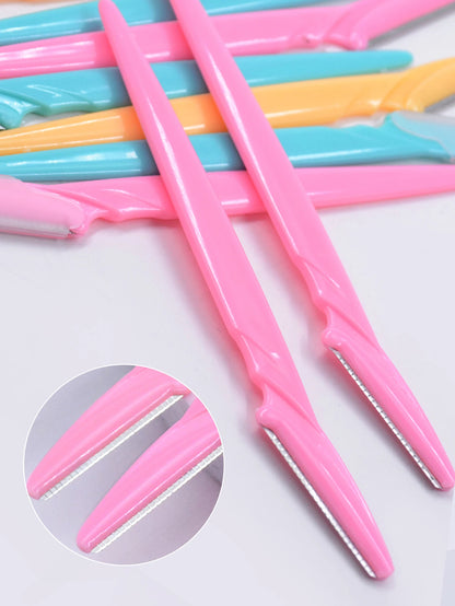 30Pcs/Bottle Eyebrow Razors With Container Facial Eye Brow Trimmer