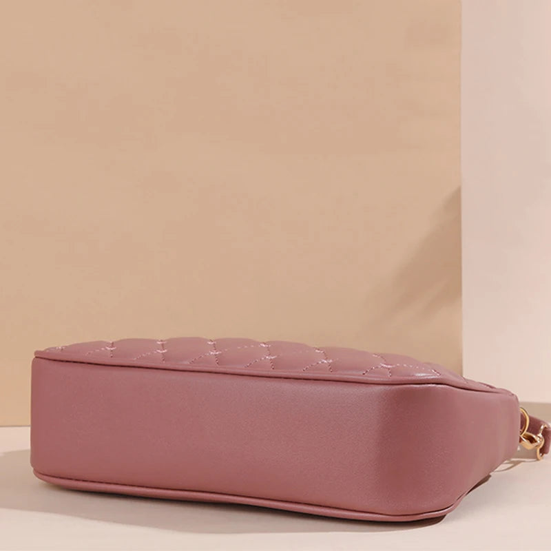 PU Leather Crossbody Large Capacity Embroidery Thread Small Handbags