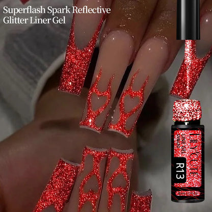 Super Bright Silver Metallic Liner Gel Nail Polish