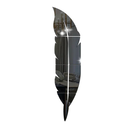 3D Dancing Feathers Mirror Wall Stickers